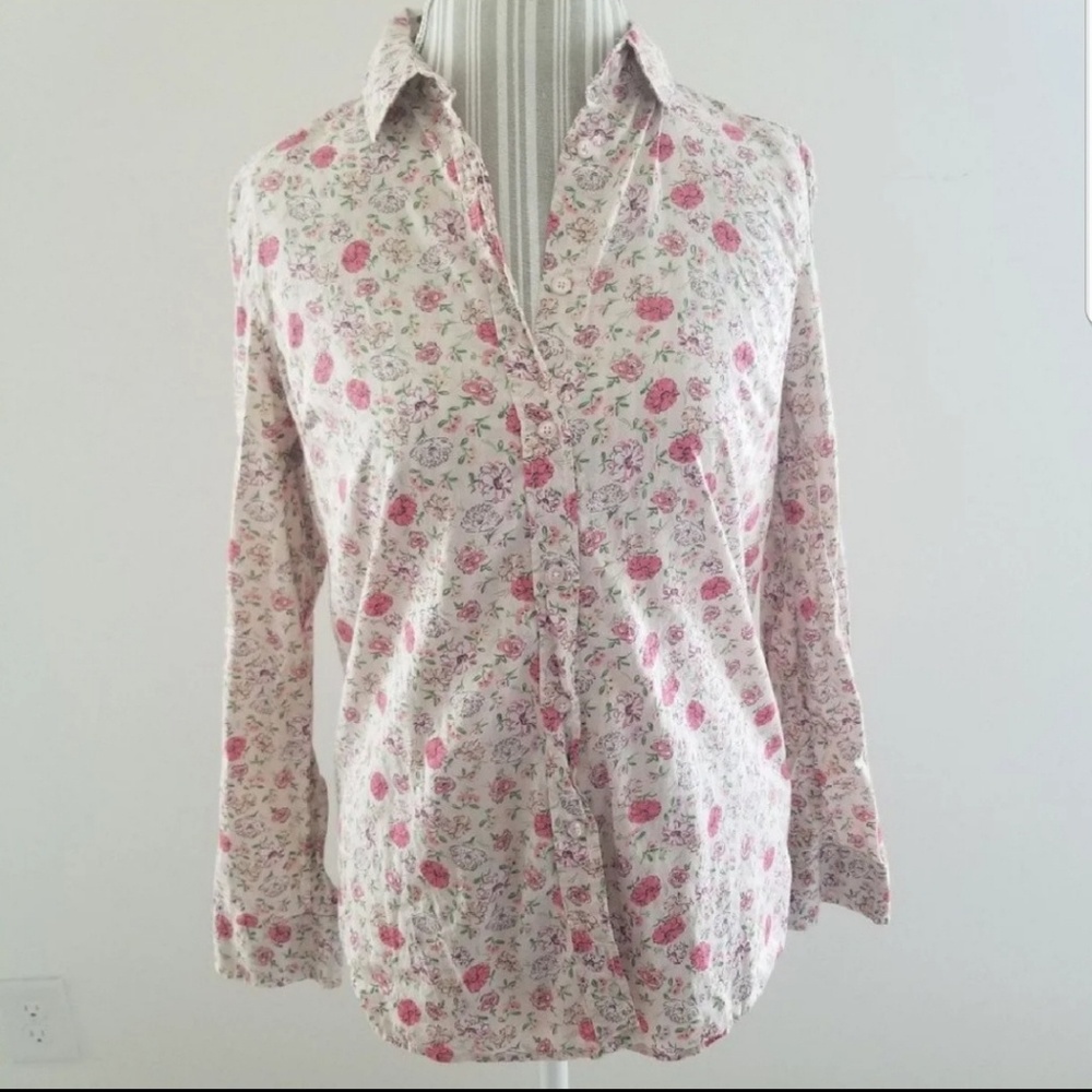SOLD Lauren Conrad | Floral Buttondown